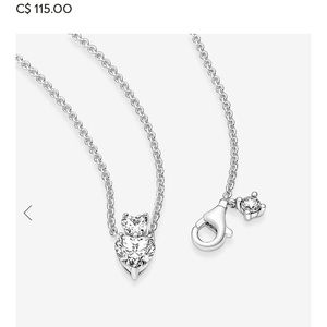 Pandora Double Heart Necklace